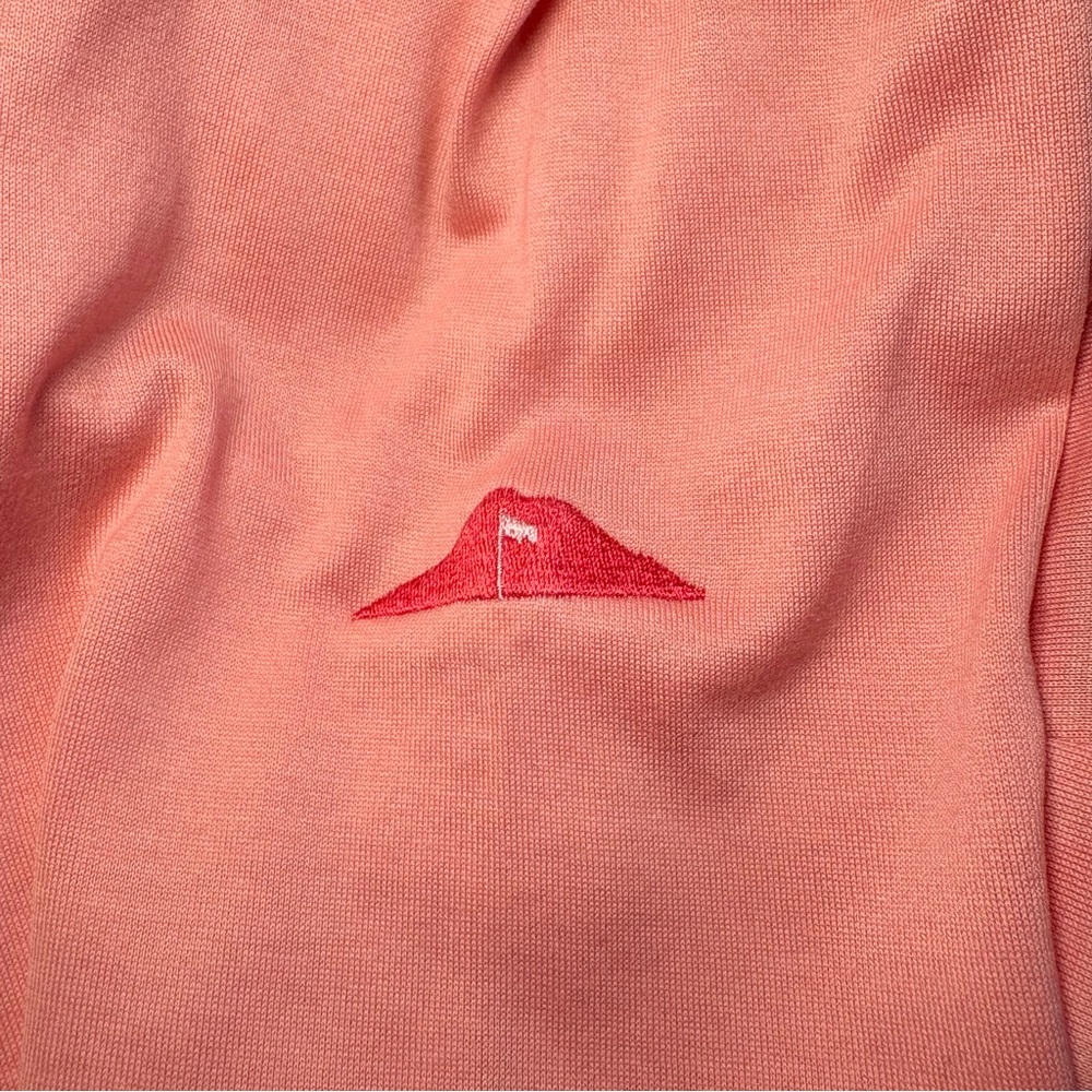 Peter Millar W’s Coral Pink Long Sleeve Polo - Picture 6 of 8